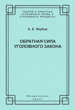 Анатолий Якубов - Обратная сила уголовного закона