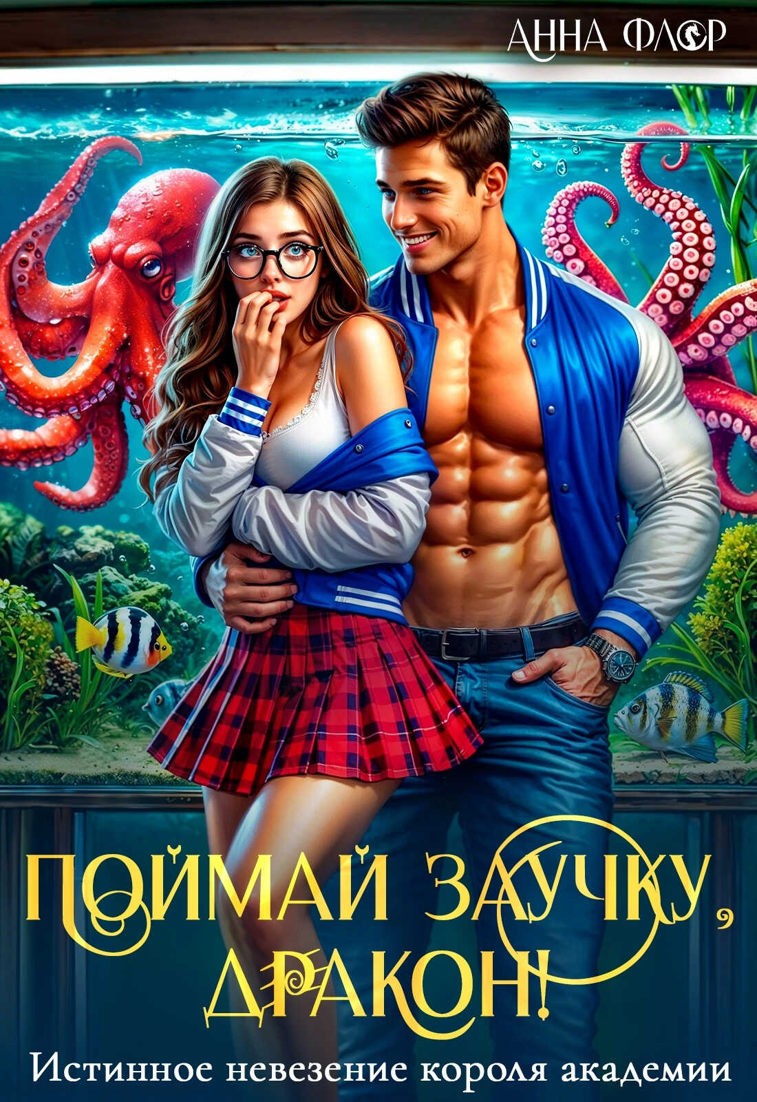 Поймай заучку, дракон! Истинное невезение короля академии - Анна Флор